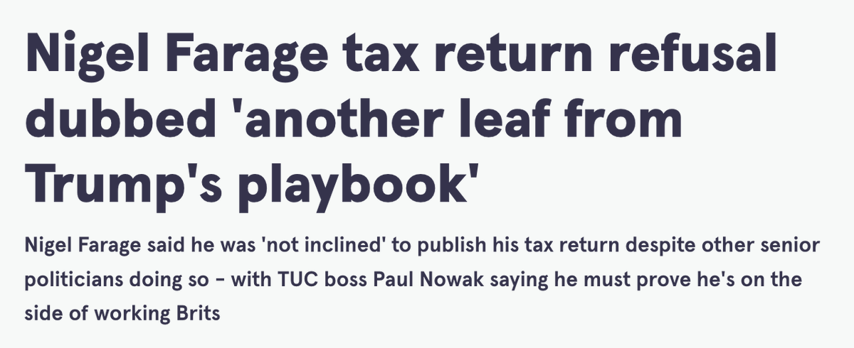 What is Nigel Farage hiding?

<a href="/reformexposed/">Reform Party UK Exposed 🇬🇧</a> <a href="/UKLabour/">The Labour Party</a> <a href="/DailyMirror/">The Mirror</a>