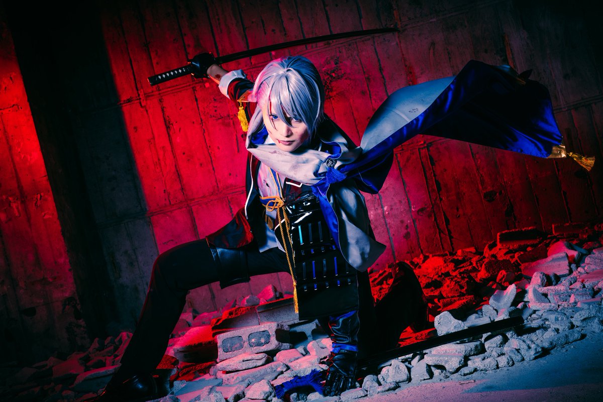 Cosplay*山姥切長義
※血糊（FAKE BLOOD）
　
“ぶった斬る！”
　
𝐏𝐡𝐨𝐭𝐨:フィリップさん