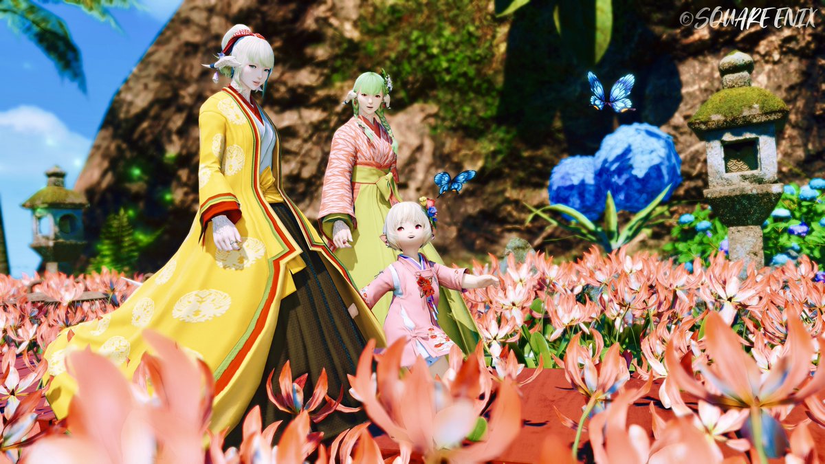 「おひさまぽかぽか」

 #ぽぷりさんちの秘密の花島 #FF14