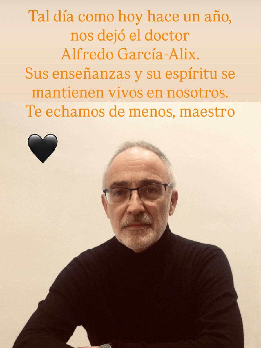 Hoy se cumple un año del fallecimiento del doctor Alfredo García-Alix. Fundador de NeNe y considerado el padre de la Neurología Neonatal en Latinoamérica, el doctor García-Alix brillaba por su calidad humana y científica.
Te echamos de menos, maestro 🖤