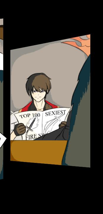BreadIgniterG's tweet photo. I wonder what could Zaf be staring at in that magazine that he would refuse to look at Altemis? 🤔

What sword do you think would make it in there? https://t.co/RL83qR3q0m
