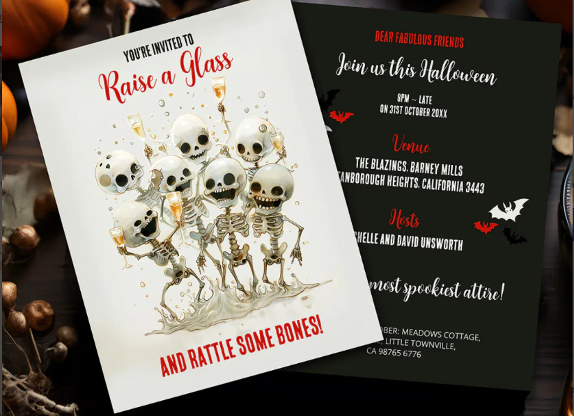 One of my latest Budget Personalised Skeleton Themed #zazzlemade Adult Halloween Invitation Postcard - I can't wait for Halloween - such a great time for dressing up and treating the kids zazzle.com/budget_skeleto… via <a href="/zazzle/">Zazzle Inc.</a>