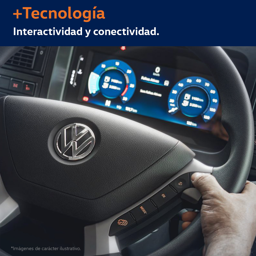 VWMANTruckBus's tweet photo. Tecnología integrada e innovación constante para una mejor experiencia del usuario, así transformamos cada viaje en algo único.

#MásTecnología #Camiones #VWTB #ESPECTACULAR https://t.co/VASWuClV5Q