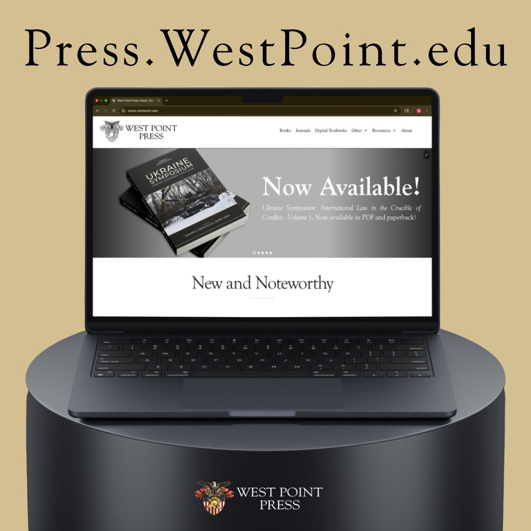 At West Point Press, our mission is to advance scholarship and get it into the hands of those who can make the greatest impact with it.
Our new website makes it easier than ever to explore all our publications.
Check out our new look today! press.westpoint.edu