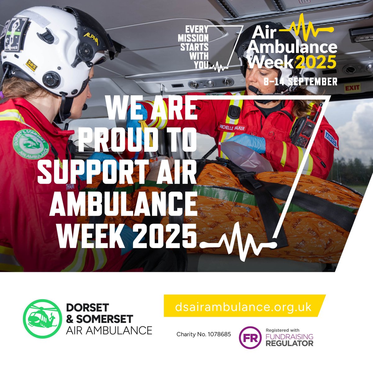 AvigationLtd's tweet photo. It’s #AirAmbulanceWeek and we’re proud to support @dsairambulance! 
Every second counts in an emergency and their life-saving work ensures critical care reaches those in need. Join us in raising awareness and helping to keep them flying! #AAW2025 https://t.co/aI02PYCUwX