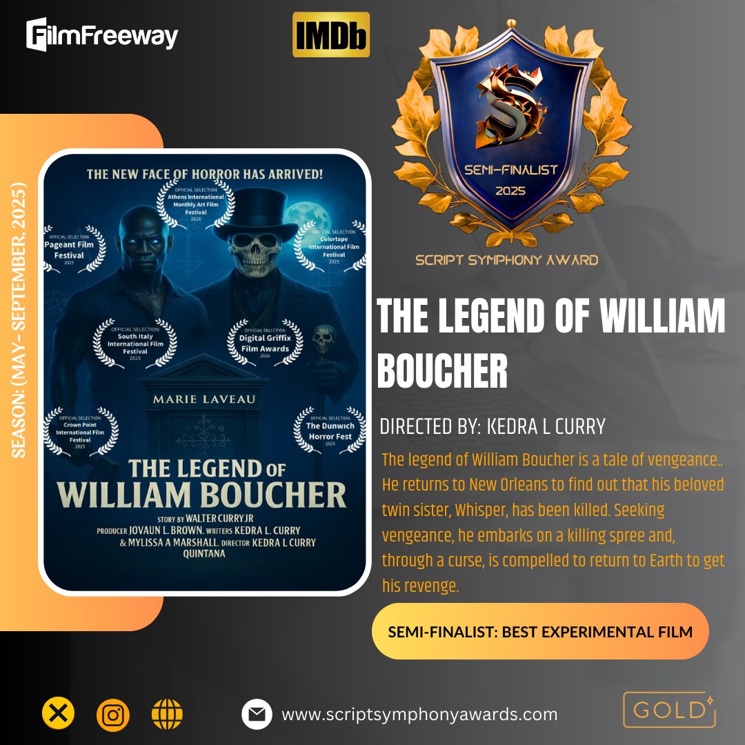 ScriptSaward's tweet image. Congratulations to all participants and their team members on their remarkable achievement! We sincerely appreciate your participation in our film festival and eagerly anticipate your future accomplishments.
#music #script #musicvideo #film #SSA