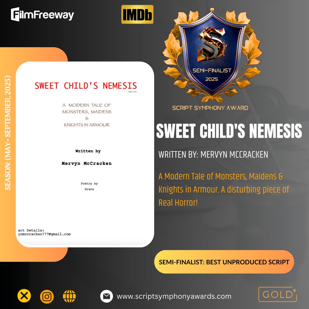 ScriptSaward's tweet image. Congratulations to all participants and their team members on their remarkable achievement! We sincerely appreciate your participation in our film festival and eagerly anticipate your future accomplishments.
#music #script #musicvideo #film #SSA