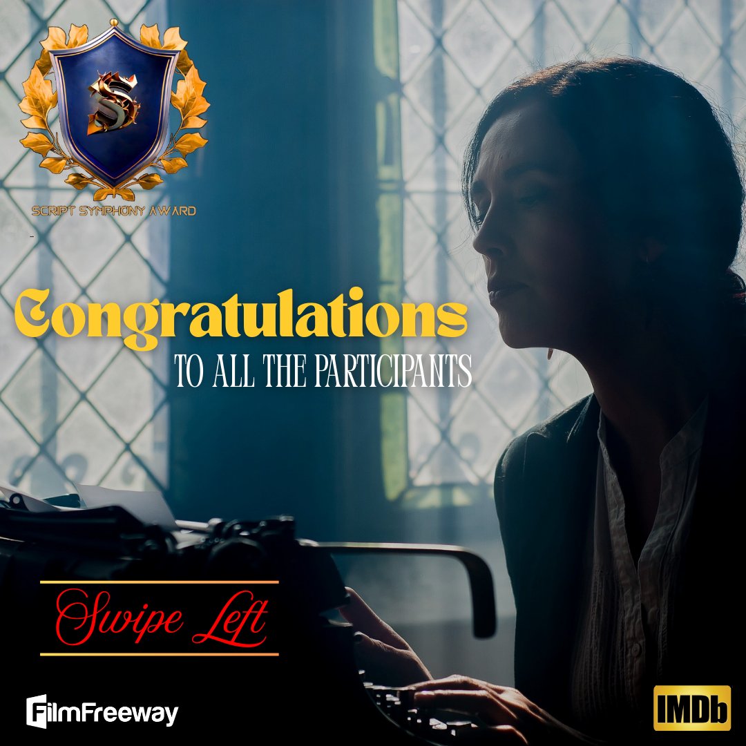 ScriptSaward's tweet image. Congratulations to all participants and their team members on their remarkable achievement! We sincerely appreciate your participation in our film festival and eagerly anticipate your future accomplishments.
#music #script #musicvideo #film #SSA