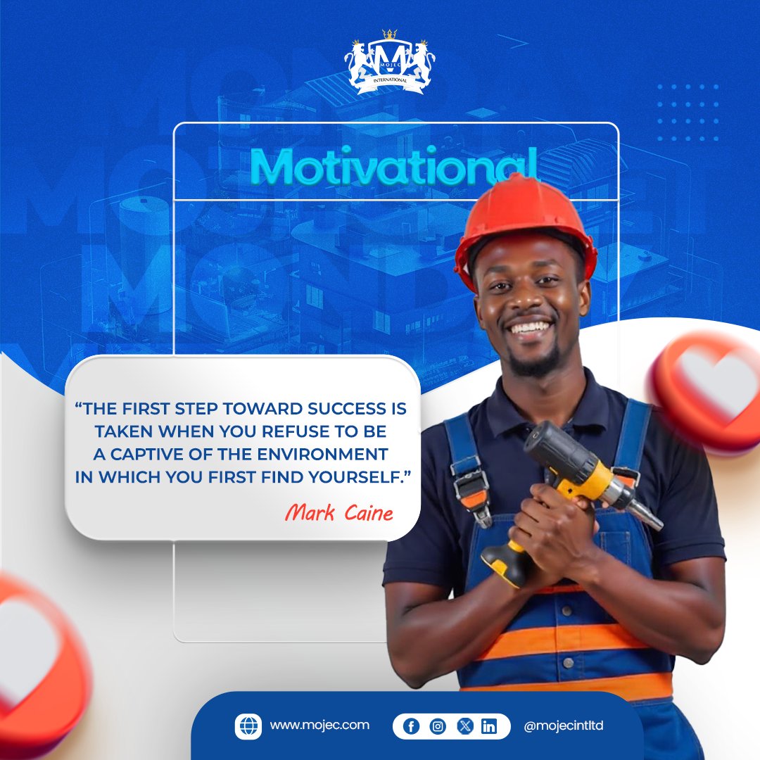 A new week is here, and with it comes fresh opportunities. 🌟

Success starts the moment you choose not to let your current situation define your future. 

Break free, take that first step, and keep moving forward. 💡

#MondayMotivation 
#MOJECMeters
#emPOWERingPossibilities