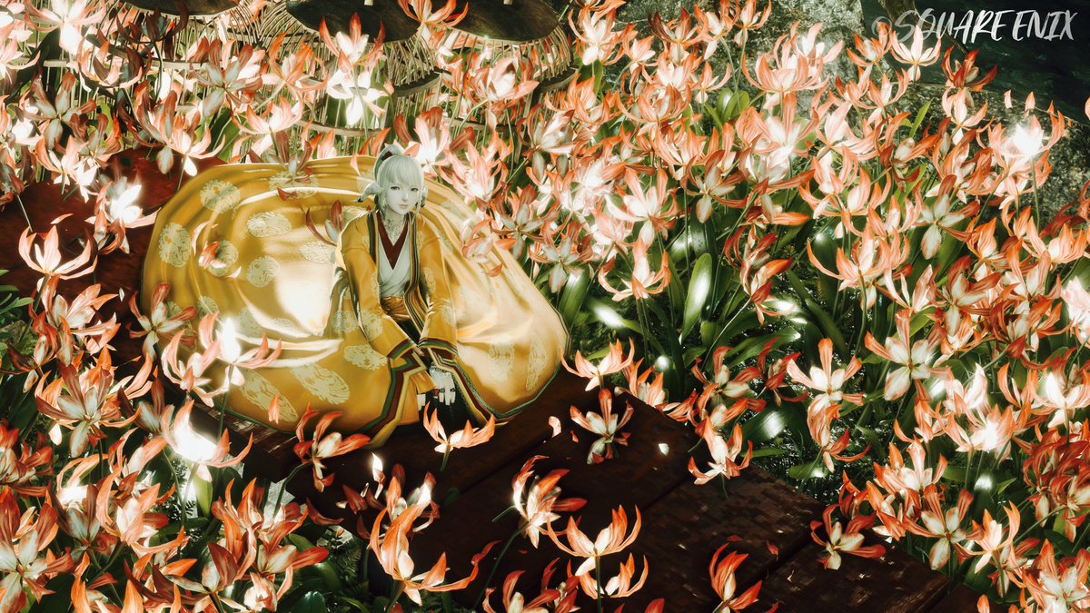 「火焔華」

 #ぽぷりさんちの秘密の花島 #FF14