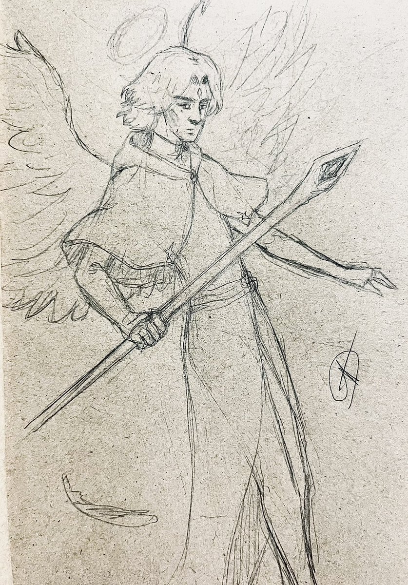 Kevlor, Aasimar, Diviner Wizard

#DnD #sketch