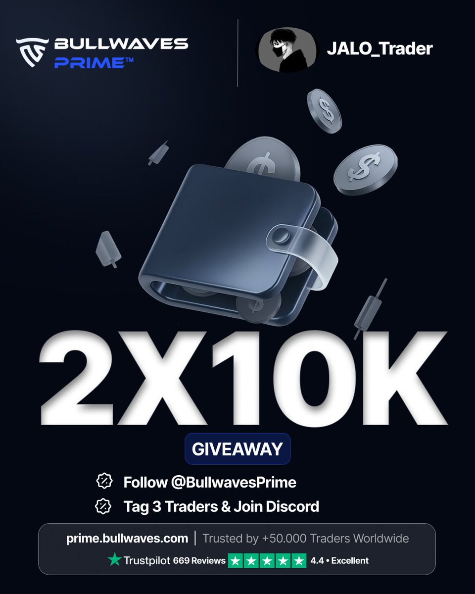 JALO CEO🇹🇷 (@jalo_fx) on Twitter photo We are giving away of 2x10k 
Rules to follow 
<a href="/BullwavesPrime/">Bullwaves Prime</a>
<a href="/Jalo_Trader/">JALO || CEO 🇹🇷</a>
Also follow 
<a href="/JABZ_FX/">JABZ☪️</a>
<a href="/Mikecheta1/">Mikecheta📊📈</a>
<a href="/magnet_trader01/">MAGNET TRADER💜</a>
<a href="/AdamCk67020143/">ADAM. CK</a>
Like repost and tag 3 people 
Join discord discord.gg/DvUV8c4U We are giving away of 2x10k 
Rules to follow 
<a href="/BullwavesPrime/">Bullwaves Prime</a>
<a href="/Jalo_Trader/">JALO || CEO 🇹🇷</a>
Also follow 
<a href="/JABZ_FX/">JABZ☪️</a>
<a href="/Mikecheta1/">Mikecheta📊📈</a>
<a href="/magnet_trader01/">MAGNET TRADER💜</a>
<a href="/AdamCk67020143/">ADAM. CK</a>
Like repost and tag 3 people 
Join discord discord.gg/DvUV8c4U