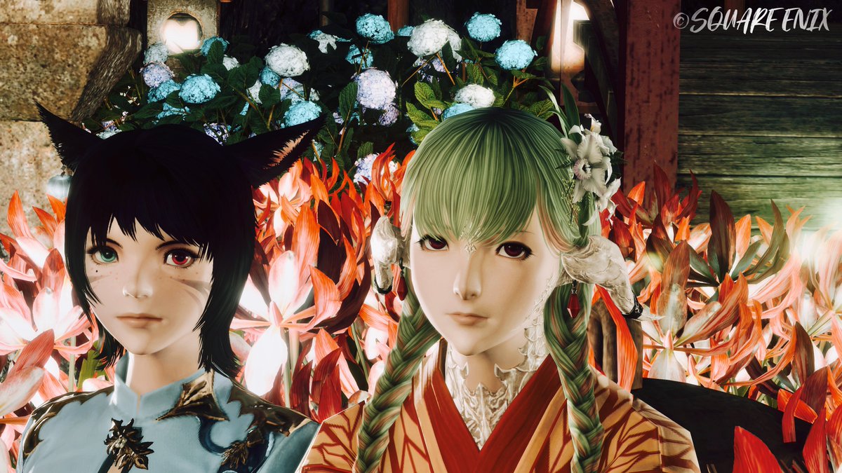 「華と焔と蛍と」

 #ぽぷりさんちの秘密の花島 #FF14