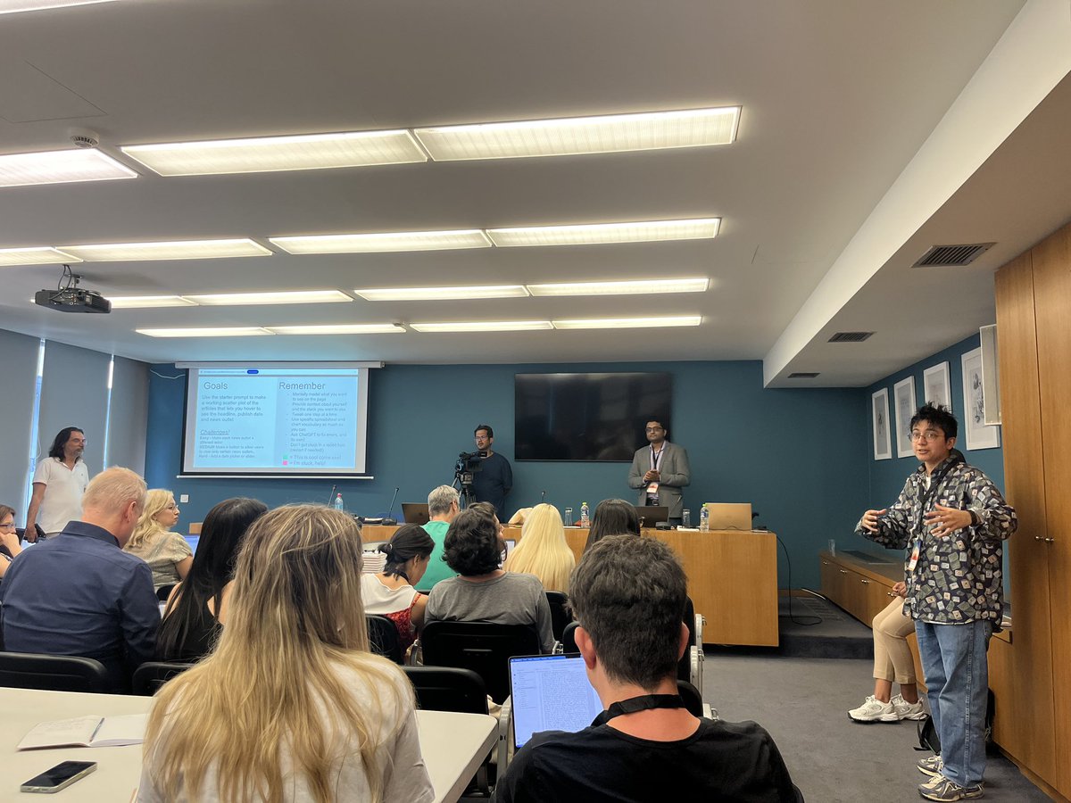 The workshop day is in full swing with hands-on parallel sessions at the Journalists Union of Athens. 
#datajconf 
<a href="/PeopleCentredAI/">Surrey Institute for People-Centred AI</a>