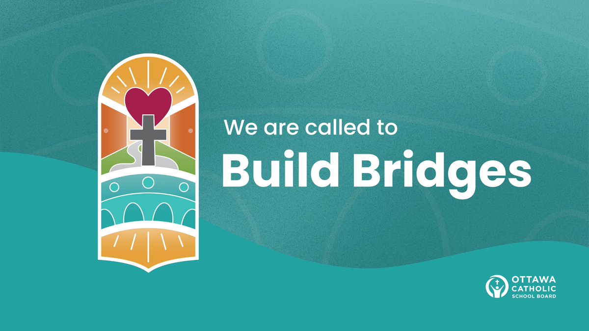 Year Two of our Spiritual Theme: We Are Called to Build Bridges! 🌉💛 

Building bridges means unity, kindness &amp; connection. Bridges connect people, not just places.

🔗Learn more: ocsb.ca/2025/09/08/bui…
#ocsbBuildsBridges #OCSB