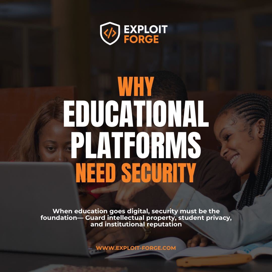 ExploitforgeLTD's tweet image. Educational institutions are treasure troves for attackers. Beyond grades and transcripts, universities and EdTech platforms store personal data, financial details, and even cutting-edge research IP. Hackers target poorly secured student portals, weak password resets, and exposed…