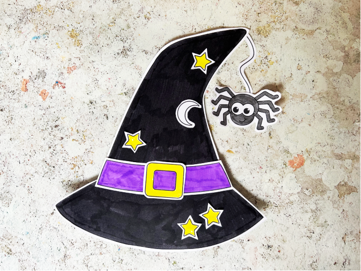 craftsonsea's tweet photo. Free printable build a witches hat craft: https://t.co/Au68h8XZta https://t.co/lEegK7lYEY
