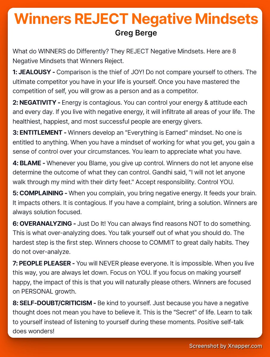 gb1121's tweet image. What do winners do differently?
They reject the 8 traps that destroy growth and success.