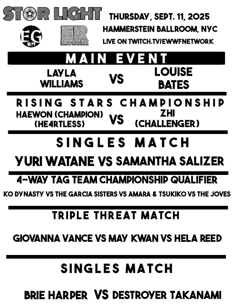Starlight_Joshi's tweet photo. WE ARE BACK NEXT WEEK (sorry for the long wait) and we start a mini-America tour as we start the road to our newest ple Starrcade!

Look below for some quick house cleaning comments https://t.co/ePxBGUZ3aA