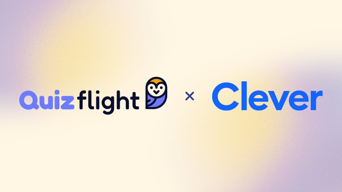 📚Back to School, Stronger Than Ever!

We’re thrilled to announce that QuizFlight is now an official partner of <a href="/clever/">Clever</a> ! 

Teachers &amp; students can now access QuizFlight directly via Clever for a smoother, more engaging start to the year. 

#BackToSchool #EdTech #QuizFlight
