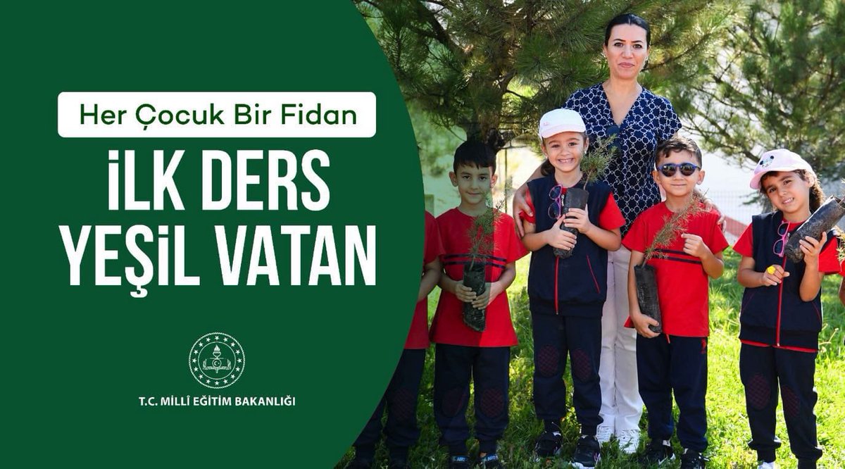 Bir ağaç binlerce canlıya yuva🪹,milyonlarca nefese hayat olur.🌲
#HerÇocukBirFidan
<a href="/tcmeb/">Millî Eğitim Bakanlığı</a>
<a href="/Yusuf__Tekin/">Yusuf Tekin</a> 
<a href="/valiatillatoros/">Atilla Toros</a>
<a href="/Sogukpinar023/">Mehmet Soğukpınar</a>
<a href="/MersinMEM/">Mersin İl Millî Eğitim Müdürlüğü</a>
<a href="/fazilet_durmus/">Fazilet Öğretmen 🇹🇷</a>
<a href="/kaanaydemir_33/">Kaan AYDEMİR</a>