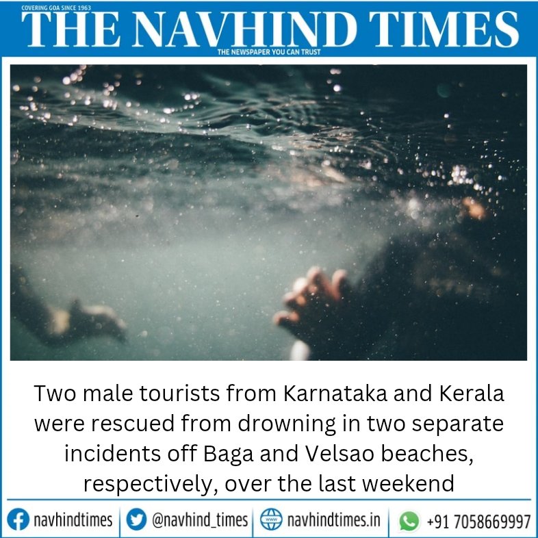 Navhind_Times's tweet image. #rescued #goabeaches #NavhindTimes
