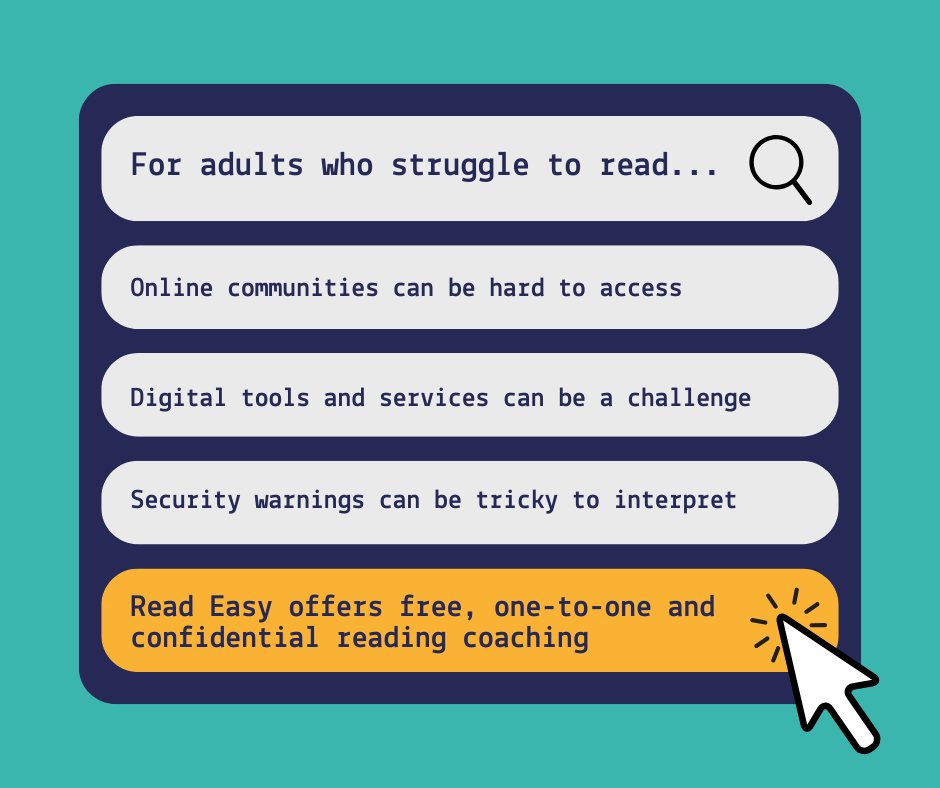 ReadEasyUK's tweet image. This International #LiteracyDay help us spread the word that Read Easy is here to help adults who want to learn to read with free, confidential, and one-to-one coaching: readeasy.org.uk
