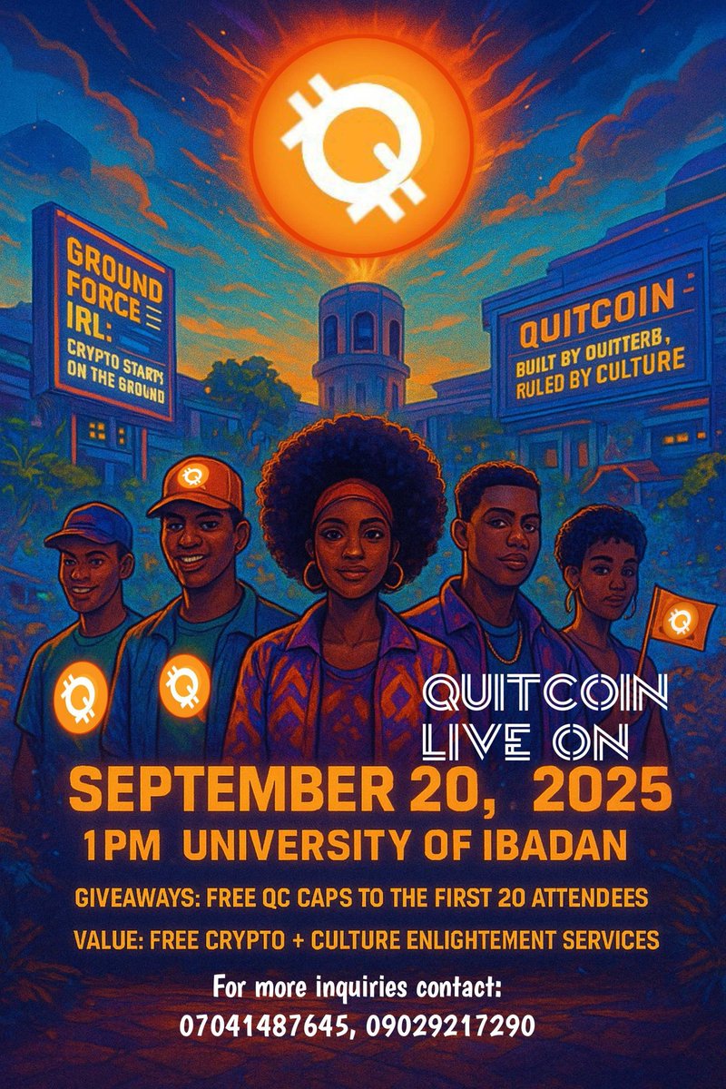 Damon Collin (@damon_509) on Twitter photo Join us for a <a href="/_Quitcoincrypto/">Quitcoin</a> Hangout & Outreach ๐ at the University of Ibadan! ๐คฉ Connect, learn, and explore crypto with us. Free Merch and fun activities too. Don't be late ๐ be there ๐ซต๐ฝ. <a href="/StarDustEconomy/">St๐ r Dust Economy</a> <a href="/bgndwhaleyxx/">WHaLeY๐ฆ</a> <a href="/zaynizeey/">๐ฆEwatoposh๐</a> <a href="/AbdulwarithLaw3/">Abdulwarith Lawal</a> <a href="/Yeti1253366/">Yeti</a> Join us for a <a href="/_Quitcoincrypto/">Quitcoin</a> Hangout & Outreach ๐ at the University of Ibadan! ๐คฉ Connect, learn, and explore crypto with us. Free Merch and fun activities too. Don't be late ๐ be there ๐ซต๐ฝ. <a href="/StarDustEconomy/">St๐ r Dust Economy</a> <a href="/bgndwhaleyxx/">WHaLeY๐ฆ</a> <a href="/zaynizeey/">๐ฆEwatoposh๐</a> <a href="/AbdulwarithLaw3/">Abdulwarith Lawal</a> <a href="/Yeti1253366/">Yeti</a>