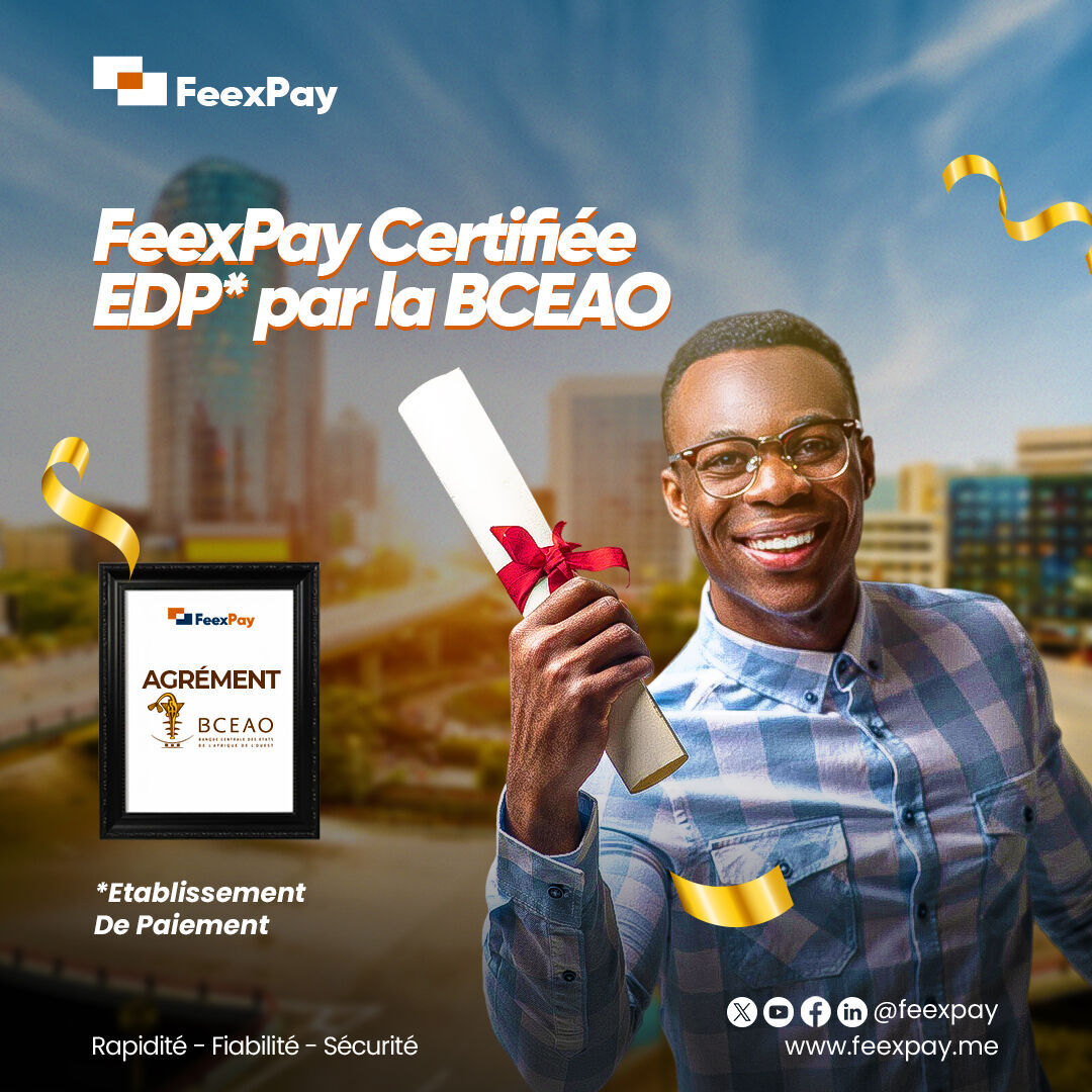 aecbenin's tweet photo. @FeexPay  est désormais certifiée EDP (Établissement de Paiement) par la BCEAO

Cet agrément officiel vient confirmer leur engagement à fournir :
 ✅ des services financiers sécurisés,
 ✅ une conformité stricte aux normes de la BCEAO 
 ✅ une solution de paiement digitale fiable https://t.co/r1LwB5tUZq