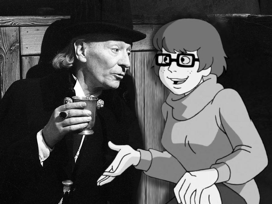 PoorlyAgedWho's tweet image. Photoshopping scooby-doo characters into a doctor who story every day until I forget or run out of episodes 

Day 20: The Massacre