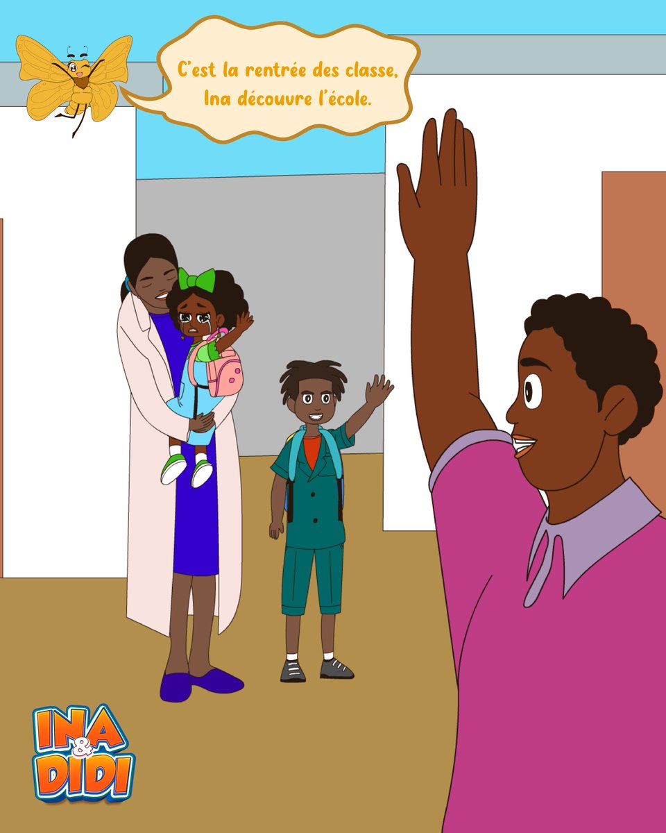 InaEtDidi's tweet photo. Les amiiiis, 
Tataaaaas, tontooons,
C'est le jour de la rentrée scolaire. Pour Ina, c'est un jour assez spécial car elle découvre l'école. Ina va à la maternelle: elle va devoir s'habituer à la maitresse, aux amis. Un nouveau parcours de socialisation débute pour elle.
#InaetDidi https://t.co/oU6gLBeIzn