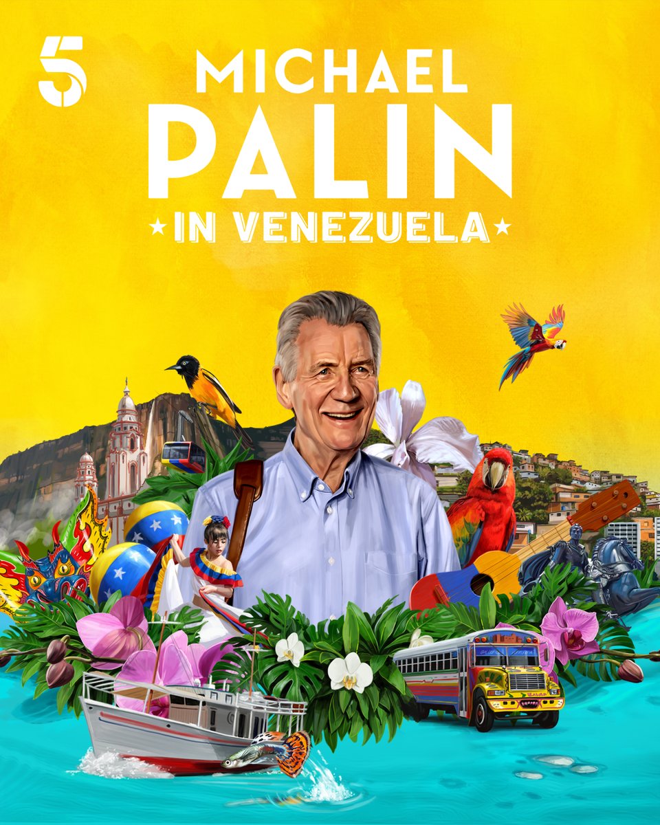 channel5_tv's tweet image. Michael Palin ventures into Venezuela 🇻🇪 A land of beauty, danger, and mystery. From jungle trails to mountain peaks, he explores a country few dare to visit🗺️

Michael Palin in Venezuela. Watch | Stream on 5
#michaelpalin #venezuela