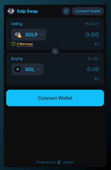 joccnft's tweet photo. We have integrated @JupiterExchange into our GameHub, making it easy to trade SOLP tokens without having to leave. no hidden fees.
Earn SOLP tokens daily by playing arcade games, and trade them directly in the game.
P2E: https://t.co/xA1kBsQvT6
#Solnm #Solp #Solana #Jupiter https://t.co/pvMrcCy2P4