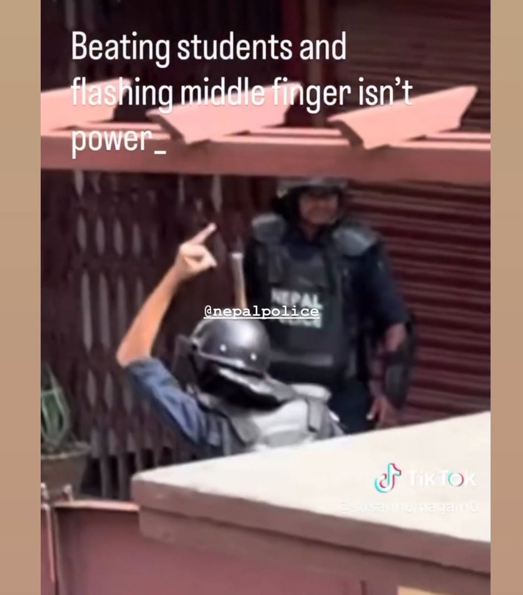 KimJennieNepal's tweet image. this is “NEPAL POLICE”
#EnoughisEnough #BoycottGovernment #Nepalprotest #endcorruption