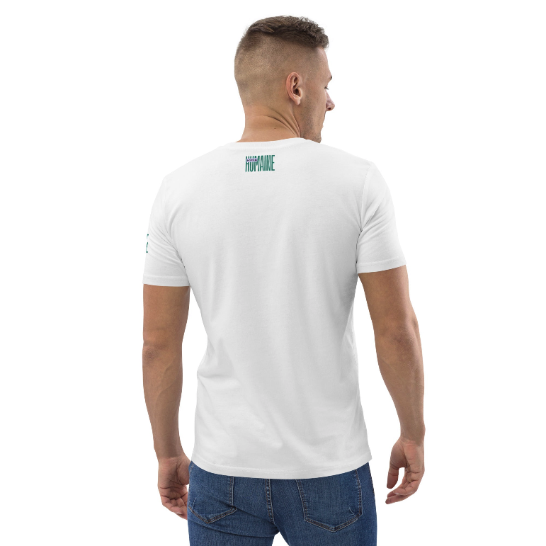 ModeHumaine's tweet image. Fabriqué à 100 % en coton biologique filé à l'anneau, ce t-shirt est un incontournable. Il est de haute qualité, super confortable et le meilleur de tout : écologique🌿modehumaine.fr