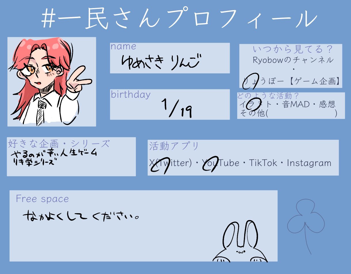 〇プロフィール読んでください ー民さんプロフィール - Search / X