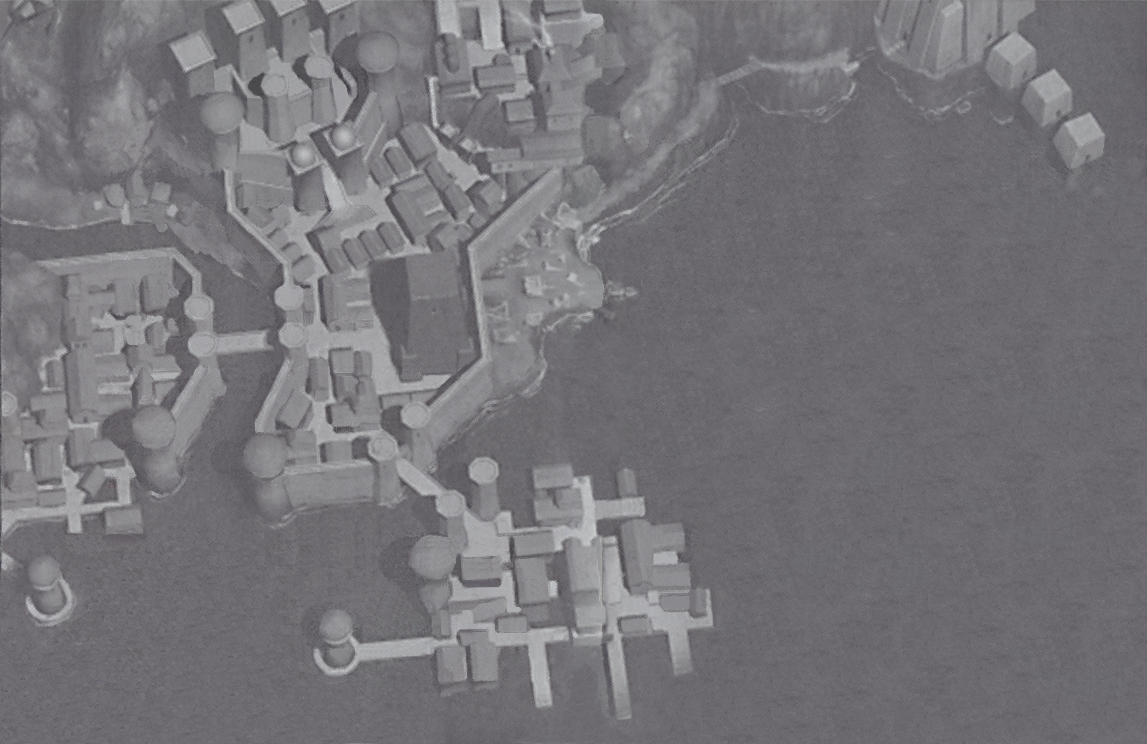 Featured Media:
Artwork depicting an overhead map view of Meridian as seen in the #BloodOmen2 manual.
The map shows areas such as Slums, Smuggler's Den, Lower City, Upper City, Device, Sarafan Keep, Wharves &amp; even external areas such as the Canyons &amp; Eternal Prison.
#LegacyOfKain
