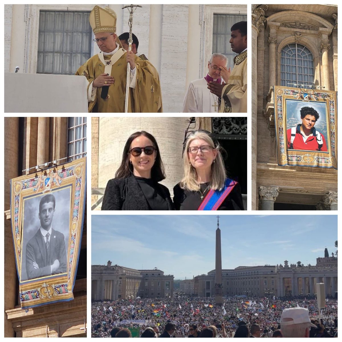 Yesterday, we attended the Canonisation Mass of two young Saints #PierGiorgioFrassati and #CarloAcutis in St Peter’s Square, presided over by Pope Leo XIV 🇻🇦