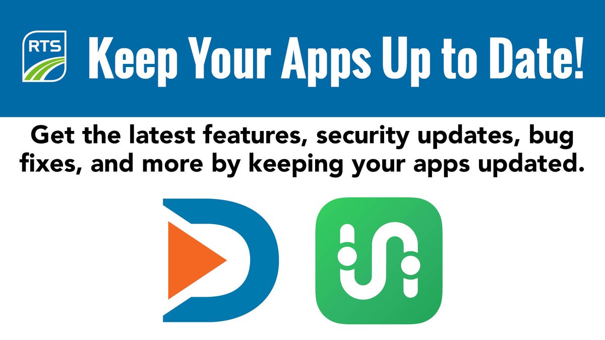 Keep Your Apps Up to Date! Get the latest features, security updates, bug fixes, and more by keeping your apps updated.