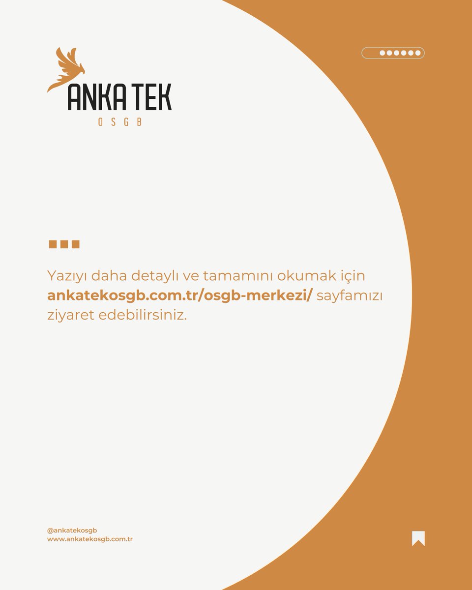 🏢 Anka Tek OSGB: İş Güvenliğinizin Merkezi!

İş yerinizde her şeyin güvende olduğundan emin olmak ister misiniz? 

Hizmetlerimiz hakkında detaylı bilgi için web sitemizi ziyaret edin! 👇 
ankatekosgb.com.tr/osgb-merkezi/