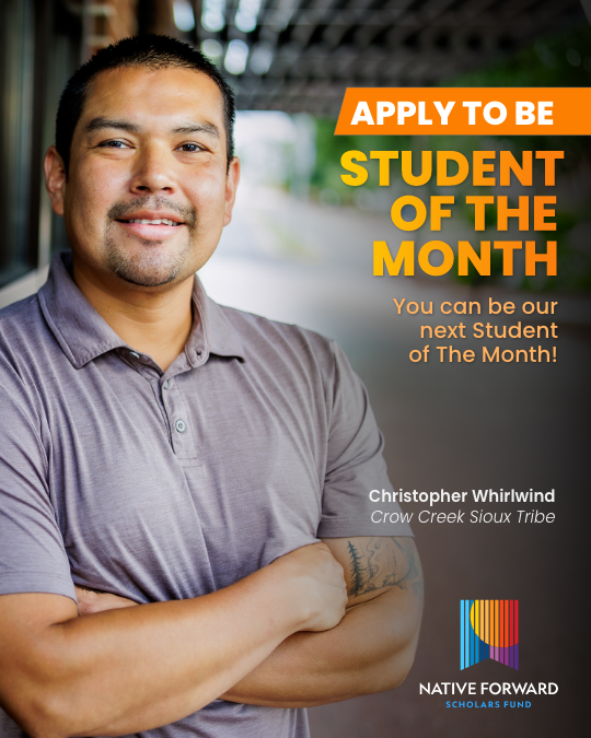 Native_Forward's tweet image. Your hard work matters! Each month, #NativeForward celebrates 1 undergrad &amp;amp; 1 grad student for their achievements &amp;amp; community impact. Want to be featured? Apply here ➡️ bit.ly/NFS_ApplySOTM
#MakingTheGrad #NativeHigherEducation