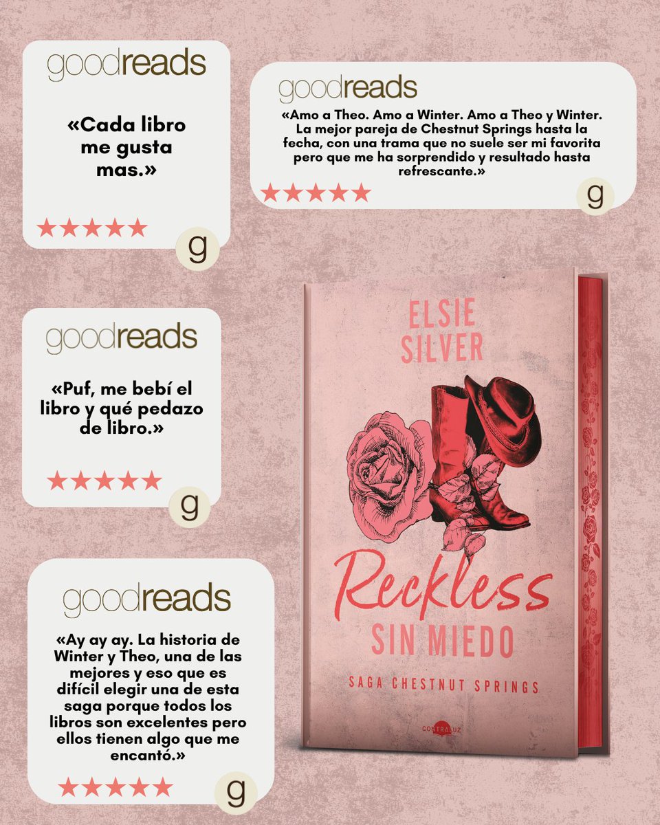 ¿Qué piensan las lectoras de «Reckless»?
Esta semana se publica el 4º libro de la saga Chestnut Springs y ¡no podríamos estar más emocionadas! 
¿Todavía no habéis entrado en vuestra cowboy era? ¡Este es el momento! 🤠