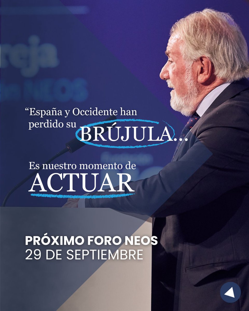 España y Occidente necesitan recuperar el rumbo y volver a sus raíces.

Nos vemos el 29 de septiembre en la Mutua Madrileña.

👉Únete a NEOS acortar.link/IZ8qqt