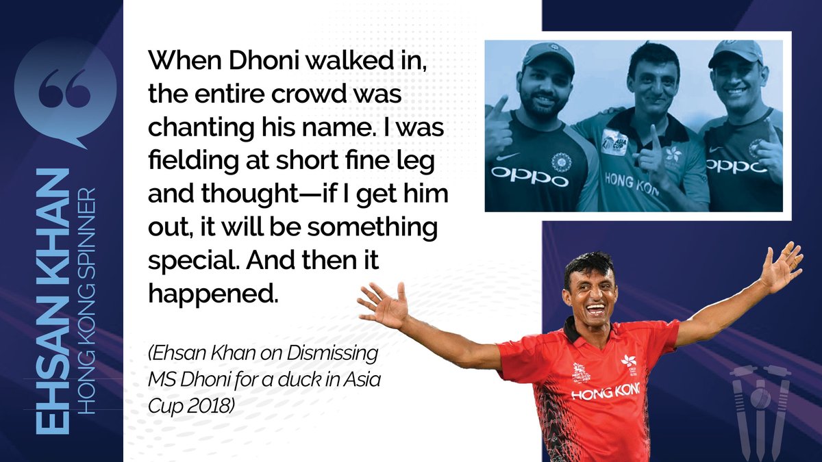cricketnext's tweet photo. #ExclusiveInterview

@CricketHK's Ehsan Khan relives that iconic #MSDhoni wicket - still inspired by #Dhoni’s ‘Age is just a number’ mantra as he leads at 40 in #AsiaCup2025

✍️ @aami_aakash

#AsiaCup #EhsanKhan 🏏

https://t.co/EydiebrWof https://t.co/RyCuziIFBj