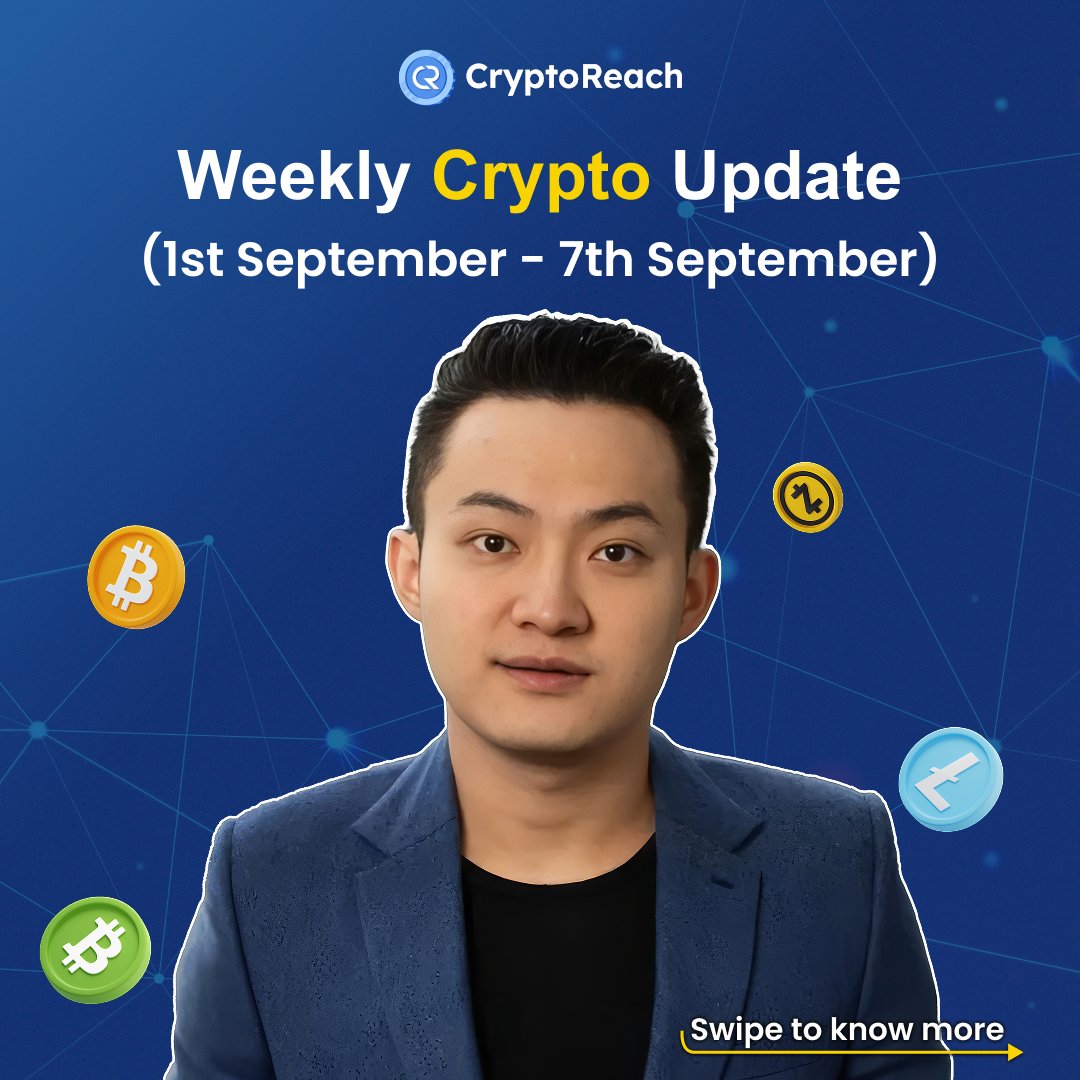 CryptoReachApp's tweet photo. "This Week in Crypto: Scandals, Stacks, and Satoshiโs Silver Screen Debut ๐ฌ๐ฐ"
๐ Follow us for real-time updates and insights.
#CryptoReach #CryptoWeeklyUpdate #Bitcoin #CryptoNews #Blockchain #JustinSun #BitcoinNews #Metaplanet #SouljaBoy #MemeCoins
#Nepal #Nepalprotest https://t.co/QoPvM1zBWe