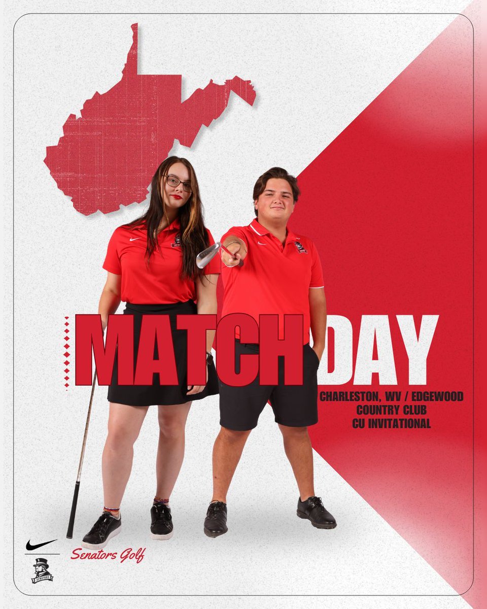 SenatorNation's tweet photo. ⛳ MATCH DAY
The Senators tee off at the UC Invitational, hosted at Edgewood Country Club in Charleston, WV!
#DEfendTheHills #MECgolf https://t.co/NxarUGHiKm