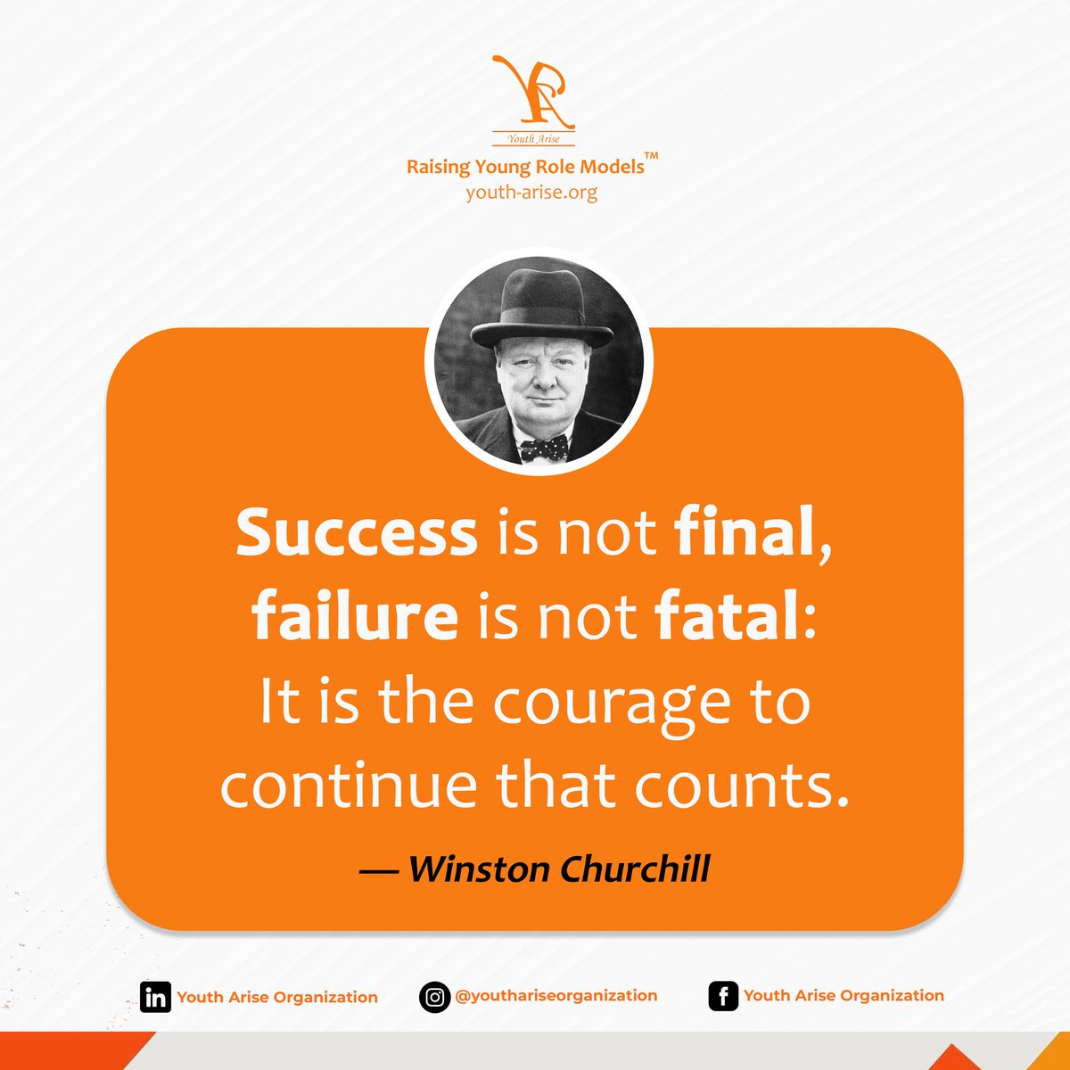 Success isn’t final &amp; failure isn’t fatal, it’s the courage to keep going that counts. 💪 

This week, don’t stop at wins &amp; don’t get stuck at setbacks. Keep moving, keep growing. Your resilience is your power, use it! 🌟 #MondayMotivation #KeepGoing #Resilience