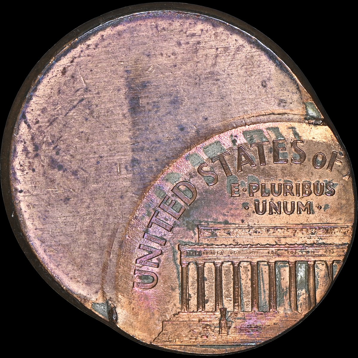 NGCcoin's tweet image. Coin of the Day: For #MintErrorMonday, here’s a Lincoln Cent that was struck 55% Off Center. You can find this coin in a @HeritageAuction sale this month: tinyurl.com/4pdzrxaw #errorcoin #minterror #lincolncent #cent #penny #error #numismatics #uscoins #rarecoins #coins