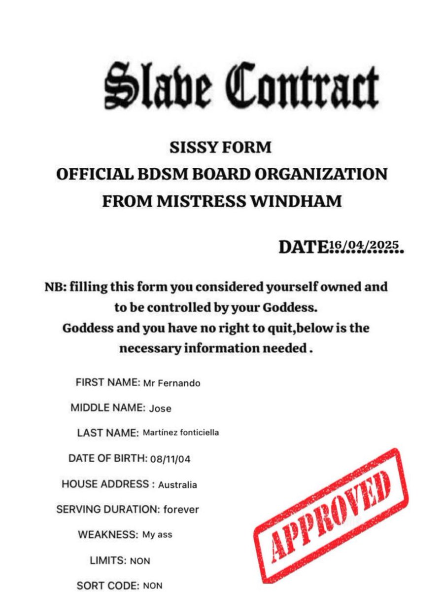 Windhamcarthy's tweet image. HERE IS MY SLAVE THAT WAS FULLY APPROVED SO OBEY MOMMY AND ENJOY THE BENEFITS