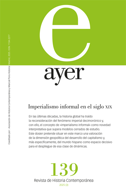 📢¡Empezamos el curso con la publicación de un nuevo número! Se trata del vol. 139 (3/2025), compuesto por un dosier coord. por Andrés Vicent y Rodrigo Escribano Roca, cinco estudios, un ensayo bibliográfico y un texto en la sección "hoy": revistasmarcialpons.es/revistaayer/in…